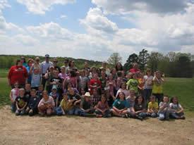 Group that participated in Ag Day at Rudd Farms in 2015