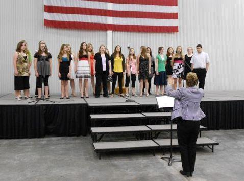 Clinton Middle School Choir entertained