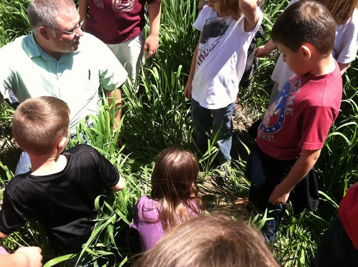 Touring the Litton Agri-Science Center.  Getting to see conservation practices that prevent soil erosion.